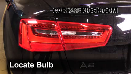 2013 Audi A6 Quattro Premium 3.0L V6 Supercharged Éclairage Feux de position arrière (remplacer ampoule)