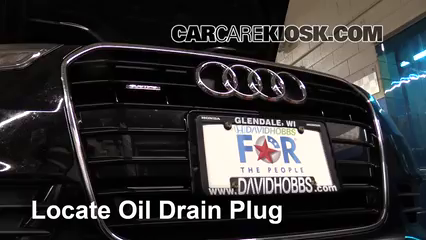 2013 Audi A6 Quattro Premium 3.0L V6 Supercharged Huile Changer l'huile et le filtre à huile