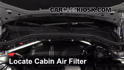 2013 BMW X3 xDrive28i 2.0L 4 Cyl. Turbo Filtro de aire (interior)
