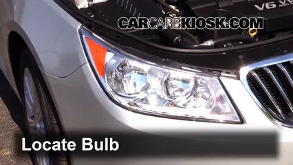 2013 Buick LaCrosse 3.6L V6 FlexFuel Éclairage Feux de route (remplacer l'ampoule)