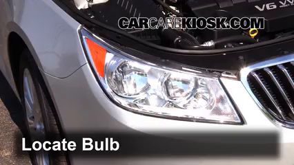 2013 Buick LaCrosse 3.6L V6 FlexFuel Luces Faro delantero (reemplazar foco)