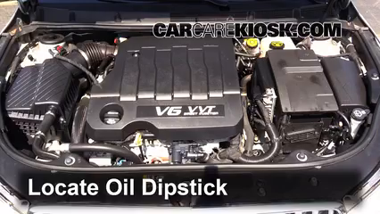 2013 Buick LaCrosse 3.6L V6 FlexFuel Huile Vérifier le niveau de l'huile