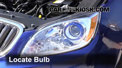 2013 Buick Verano 2.4L 4 Cyl. FlexFuel Éclairage Feux de route (remplacer l'ampoule)