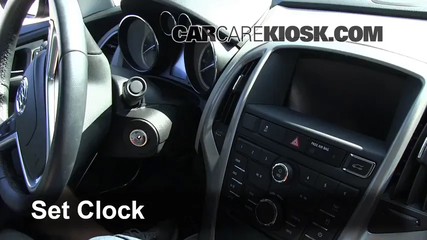 How to Set the Clock / Change Time on a 2013 Buick Verano 2.4L 4 Cyl ...