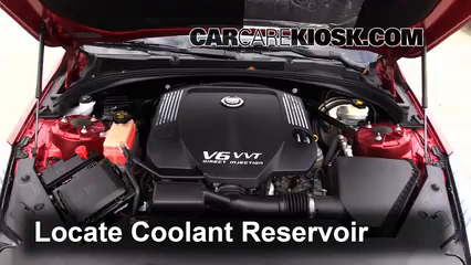 2013 Cadillac ATS Performance 3.6L V6 FlexFuel Antigel (Liquide de Refroidissement) Vérifiez le niveau d'antigel
