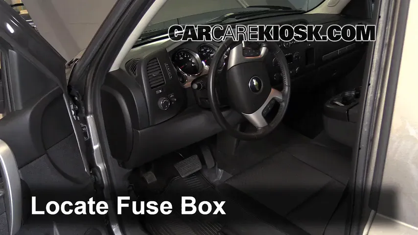 2013 silverado cigarette lighter fuse location Interior Fuse Box Location: 2013 Chevrolet Silverado 1500 LT 5.3L V8  FlexFuel Crew Cab Pickup