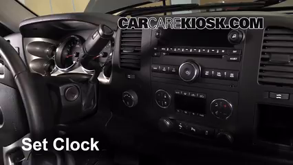 How to Set the Clock / Change Time on a 2013 Chevrolet Silverado 1500 ...