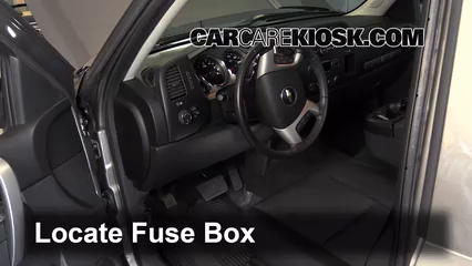 Interior Fuse Box Location: 2007-2013 Chevrolet Silverado 1500 - 2013