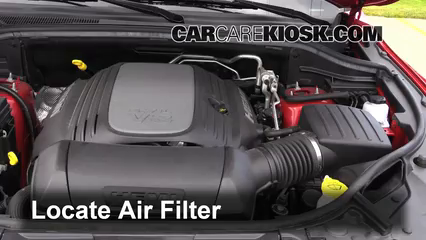 2013 Dodge Durango RT 5.7L V8 Filtro de aire (motor) Cambio