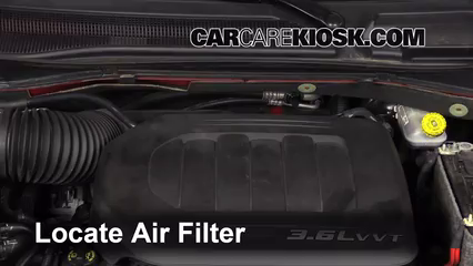 2013 Dodge Grand Caravan SXT 3.6L V6 Filtro de aire (motor)