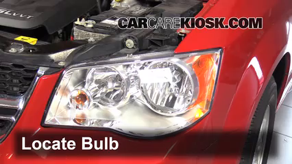 2013 Dodge Grand Caravan SXT 3.6L V6 Lights Headlight (replace bulb)
