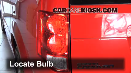 2013 Dodge Grand Caravan SXT 3.6L V6 Lights Reverse Light (replace bulb)