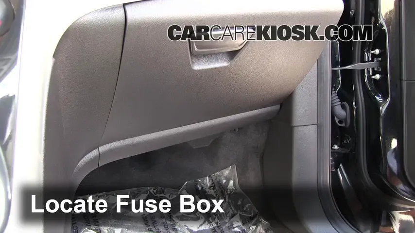 Interior Fuse Box Location: 2013 Ford Escape SE 1.6L 4 Cyl. Turbo