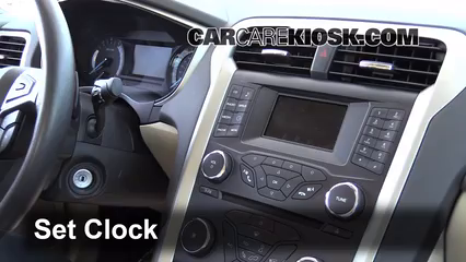 2013 Ford Fusion SE 2.0L 4 Cyl. Turbo Reloj Fijar hora de reloj
