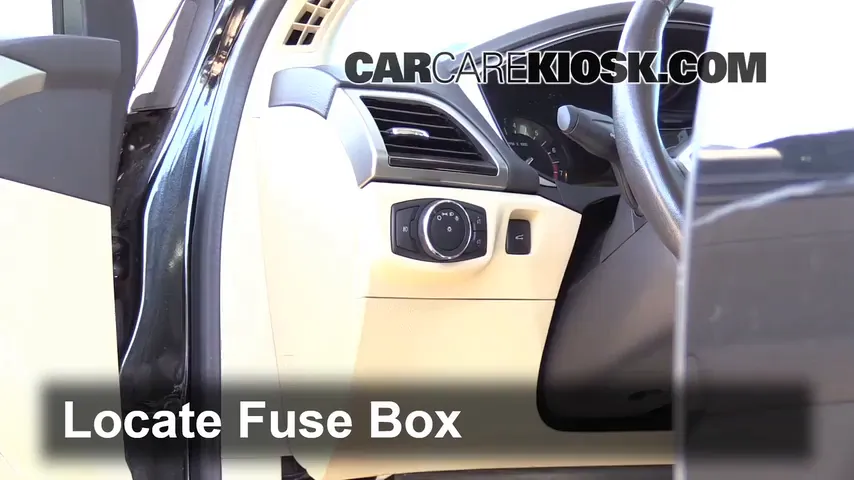 Interior Fuse Box Location: 2013 Ford Fusion SE 2.0L 4 Cyl. Turbo