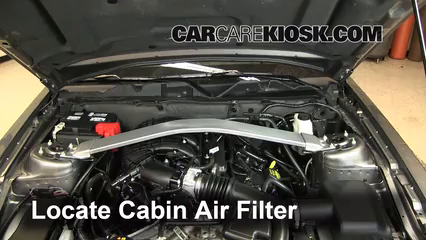 2013 Ford Mustang 3.7L V6 Convertible Air Filter (Cabin) Check