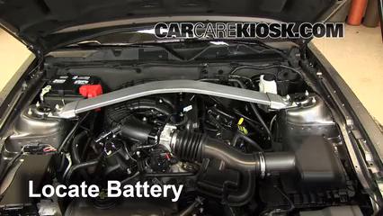 2013 Ford Mustang 3.7L V6 Convertible Battery Replace