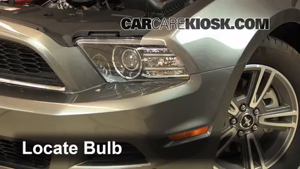 2013 Ford Mustang 3.7L V6 Convertible Lights Headlight (replace bulb)