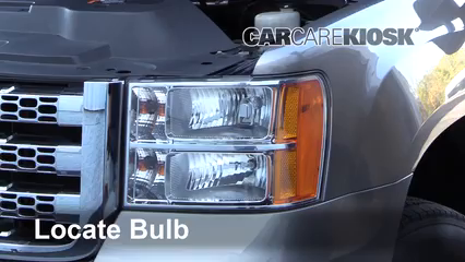 2013 GMC Sierra 3500 HD SLT 6.6L V8 Turbo Diesel Crew Cab Pickup Lights Highbeam (replace bulb)