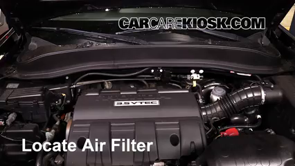2013 Honda Ridgeline RTL 3.5L V6 Filtre à air (moteur) Changement