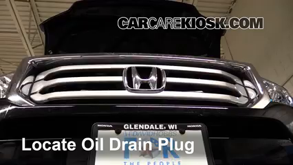 2013 Honda Ridgeline RTL 3.5L V6 Oil Change Oil and Oil Filter