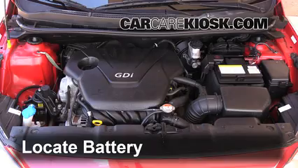 2013 Hyundai Accent GLS 1.6L 4 Cyl. Battery Replace