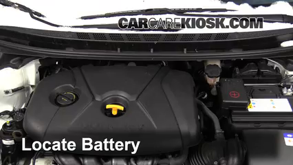 2013 Hyundai Elantra Coupe GS 1.8L 4 Cyl. Coupe (2 Door) Battery Replace
