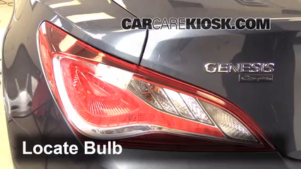 2013 Hyundai Genesis Coupe 2.0T Premium 2.0L 4 Cyl. Turbo Lights Tail Light (replace bulb)