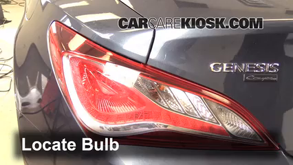 2013 Hyundai Genesis Coupe 2.0T Premium 2.0L 4 Cyl. Turbo Luces Luz de reversa (reemplazar foco)