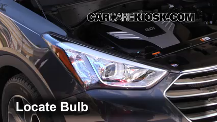 2013 Hyundai Santa Fe GLS 3.3L V6 Lights Daytime Running Light (replace bulb)