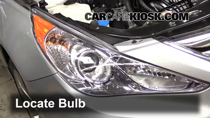 2013 Hyundai Sonata Limited 2.0L 4 Cyl. Turbo Éclairage Feux de croisement (remplacer l'ampoule)