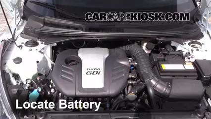 2013 Hyundai Veloster Turbo 1.6L 4 Cyl. Turbo Battery Replace