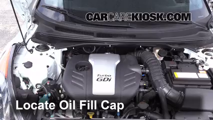 Oil & Filter Change 2013 Hyundai Veloster Turbo 1.6L 4 Cyl. Turbo