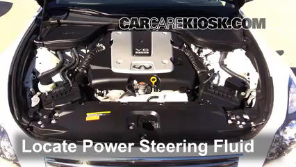 2013 Infiniti G37 X 3.7L V6 Coupe Power Steering Fluid