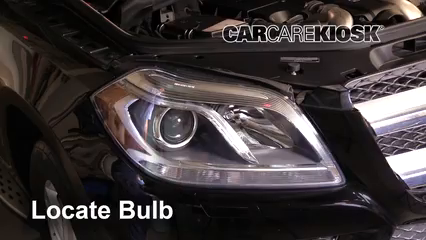 2013 Mercedes-Benz GL450 4.6L V8 Turbo Éclairage Feux de route (remplacer l'ampoule)