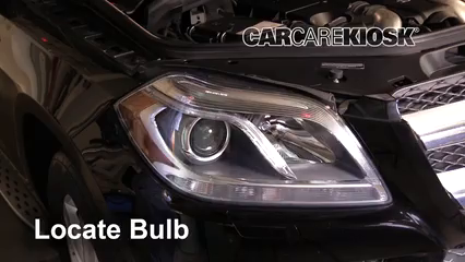 2013 Mercedes-Benz GL450 4.6L V8 Turbo Luces Luz de estacionamiento (reemplazar foco)