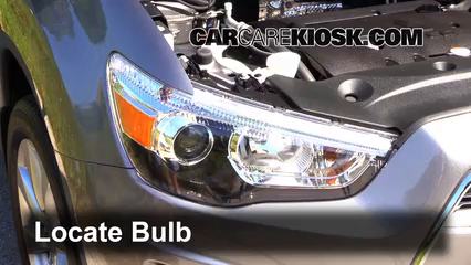 2013 Mitsubishi Outlander Sport ES 2.0L 4 Cyl. Lights Headlight (replace bulb)