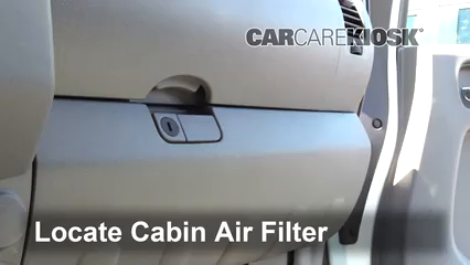 2013 Nissan Frontier SV 2.5L 4 Cyl. Extended Cab Pickup Filtre à air (intérieur)