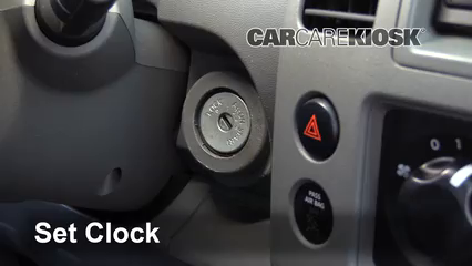 2013 Nissan Frontier SV 2.5L 4 Cyl. Extended Cab Pickup Clock