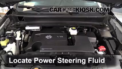 2013 Nissan Pathfinder SV 3.5L V6 Power Steering Fluid Check Fluid Level