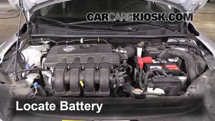 2013 Nissan Sentra SV 1.8L 4 Cyl. Battery Clean Battery & Terminals