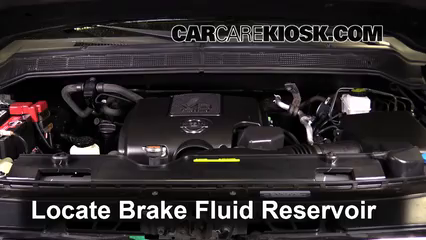 2013 Nissan Titan SV 5.6L V8 Crew Cab Pickup Brake Fluid Check Fluid Level