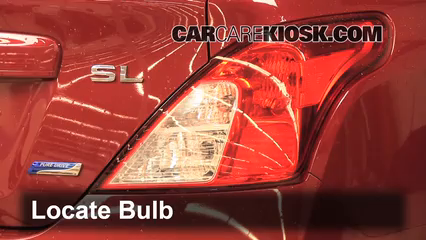 2013 Nissan Versa 1.6 SL 1.6L 4 Cyl. Lights Reverse Light (replace bulb)