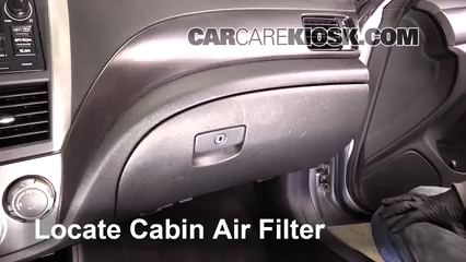 2013 Subaru Impreza WRX 2.5L 4 Cyl. Turbo Wagon Air Filter (Cabin) Check
