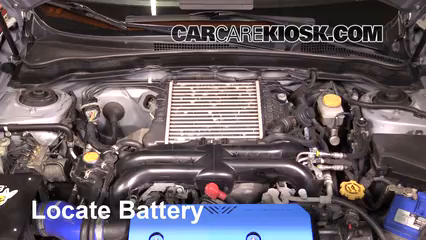 2013 Subaru Impreza WRX 2.5L 4 Cyl. Turbo Wagon Battery Replace