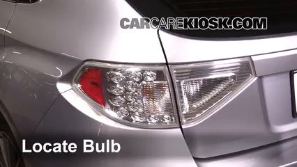 2013 Subaru Impreza WRX 2.5L 4 Cyl. Turbo Wagon Lights Tail Light (replace bulb)