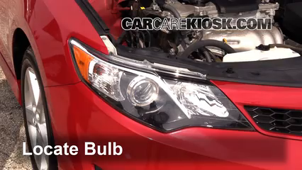 2013 Toyota Camry SE 2.5L 4 Cyl. Luces Luz de estacionamiento (reemplazar foco)
