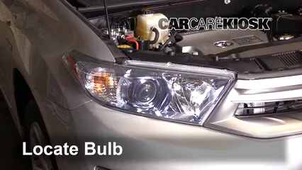2013 Toyota Highlander Hybrid Limited 3.5L V6 Éclairage Feu clignotant avant (remplacer l'ampoule)