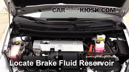2013 Toyota Prius Plug-In 1.8L 4 Cyl. Brake Fluid Check Fluid Level