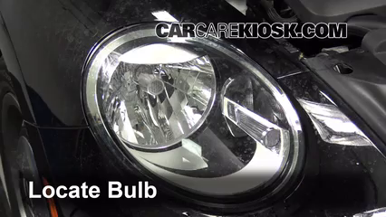 2013 Volkswagen Beetle 2.5L 5 Cyl. Convertible (2 Door) Lights Headlight (replace bulb)